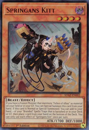Springans Kitt (SDAZ-EN002) - Ultra Rare - 1st Edition - Structure Deck: Albaz Strike