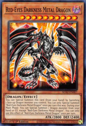 Red-Eyes Darkness Metal Dragon (SDAZ-EN007) - Common - Structure Deck: Albaz Strike