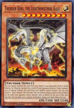 Thunder King, the Lightningstrike Kaiju (SDAZ-EN008) - Common - Structure Deck: Albaz Strike