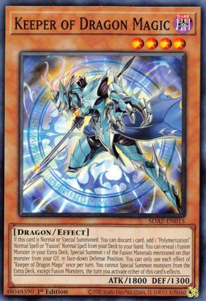 Keeper of Dragon Magic (SDAZ-EN015) - Common - 1st Edition - Structure Deck: Albaz Strike