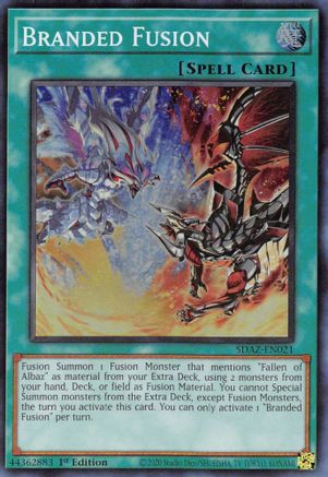 Branded Fusion (SDAZ-EN021) - Super Rare - 1st Edition - Structure Deck: Albaz Strike