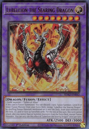 Lubellion the Searing Dragon (SDAZ-EN042) - Ultra Rare - Structure Deck: Albaz Strike
