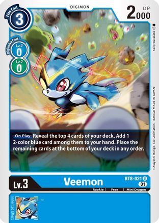 Veemon (BT8-021)  Uncommon - New Awakening