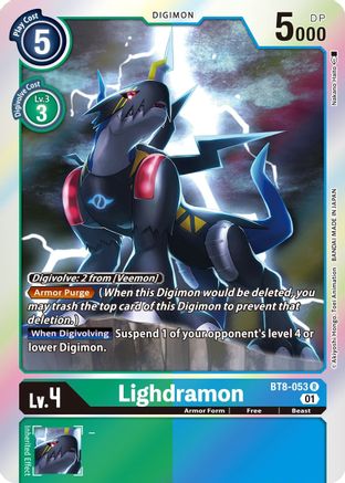 Lighdramon (BT8-053) Foil Rare - New Awakening