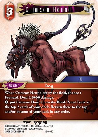 Crimson Hound (16-006C) - Common - Emissaries of Light