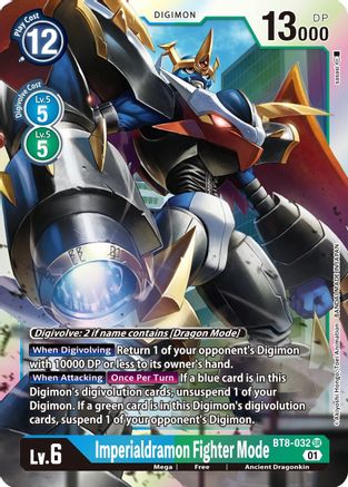 Imperialdramon Fighter Mode (BT8-032) Foil Super Rare - New Awakening