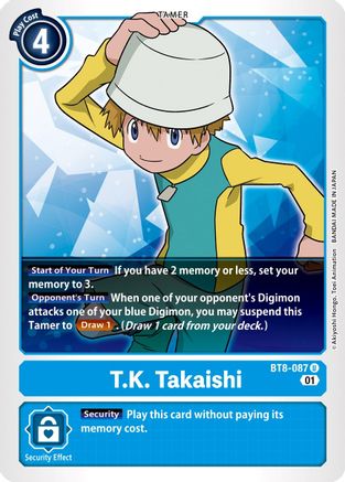 T.K. Takaishi (BT8-087)  Uncommon - New Awakening