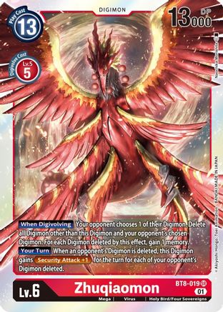 Zhuqiaomon (BT8-019) Foil Super Rare - New Awakening