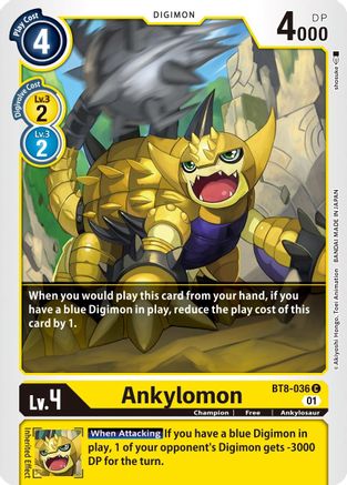 Ankylomon (BT8-036)  Common - New Awakening
