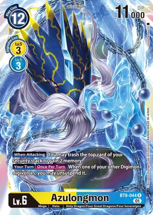 Azulongmon (BT8-044) Foil Rare - New Awakening