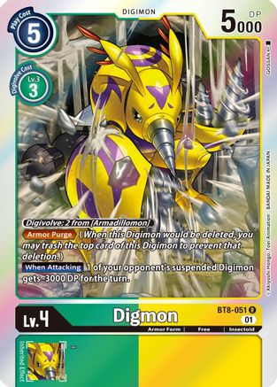 Digmon (BT8-051) Foil Rare - New Awakening