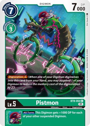 Pistmon (BT8-054)  Common - New Awakening