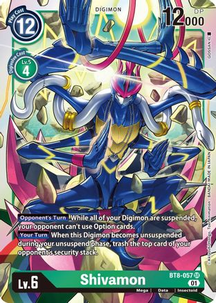 Shivamon (BT8-057) Foil Super Rare - New Awakening