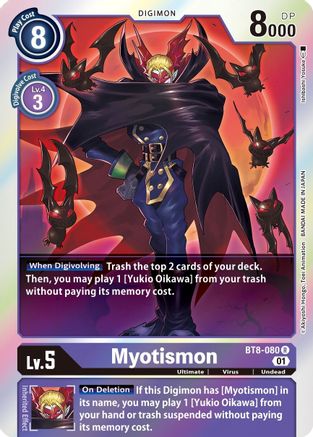Myotismon (BT8-080) Foil Rare - New Awakening