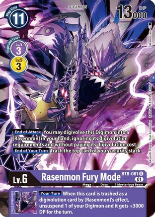 Rasenmon Fury Mode (BT8-081)  Uncommon - New Awakening