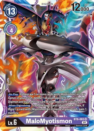 MaloMyotismon (BT8-083) Foil Super Rare - New Awakening