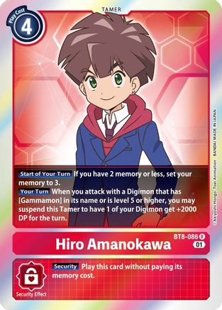 Hiro Amanokawa (BT8-086) Foil Rare - New Awakening