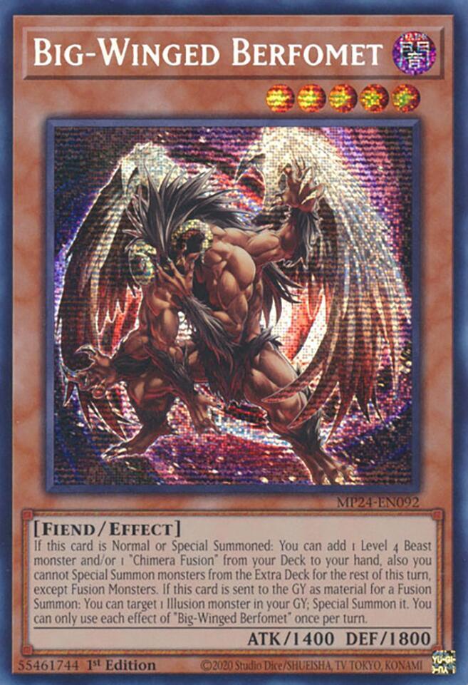 Big Winged Berfomet MP24-EN092 (25th Anniversary Tin: Dueling Mirrors)  - 1st Edition