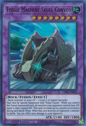 Fossil Machine Skull Convoy (GFP2-EN019) - Ultra Rare - Ghosts From the Past: The 2nd Haunting