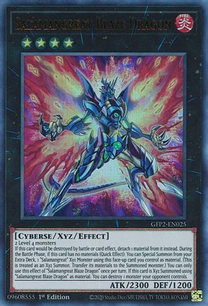Salamangreat Blaze Dragon (GFP2-EN025) - Ultra Rare - 1st Edition - Ghosts From the Past: The 2nd Haunting