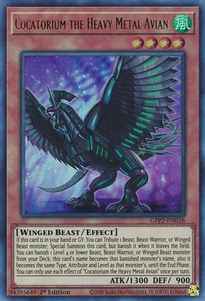 Cocatorium the Heavy Metal Avian (GFP2-EN038) - Ultra Rare - Ghosts From the Past: The 2nd Haunting