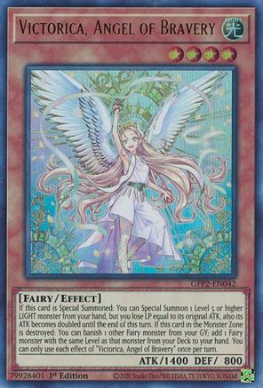 Victorica, Angel of Bravery (GFP2-EN042) - Ultra Rare - 1st Edition - Ghosts From the Past: The 2nd Haunting