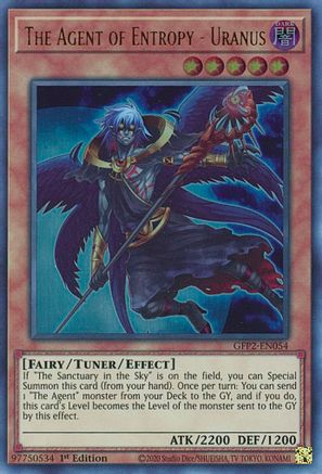 The Agent of Entropy - Uranus (GFP2-EN054) - Ultra Rare - 1st Edition - Ghosts From the Past: The 2nd Haunting