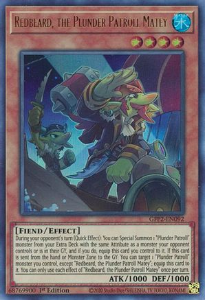 Redbeard, the Plunder Patroll Matey (GFP2-EN092) - Ultra Rare - Ghosts From the Past: The 2nd Haunting