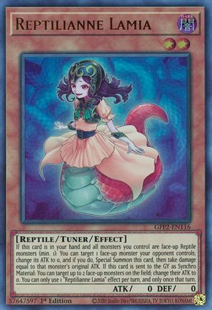Reptilianne Lamia (GFP2-EN116) - Ultra Rare - Ghosts From the Past: The 2nd Haunting