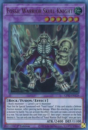 Fossil Warrior Skull Knight (GFP2-EN129) - Ultra Rare - 1st Edition - Ghosts From the Past: The 2nd Haunting