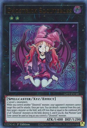 Ghostrick Socuteboss (GFP2-EN140) - Ultra Rare - 1st Edition - Ghosts From the Past: The 2nd Haunting