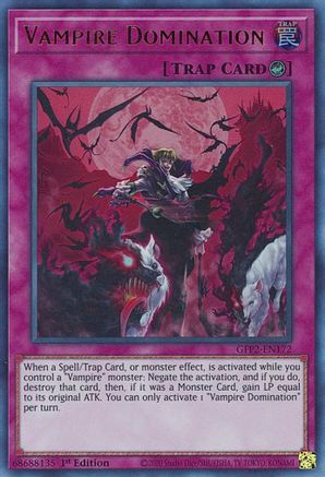 Vampire Domination (GFP2-EN172) - Ultra Rare - 1st Edition - Ghosts From the Past: The 2nd Haunting