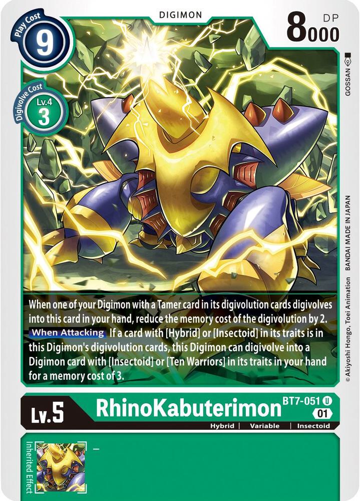 Rhinokabuterimon BT7-051 U (Next Adventure) 