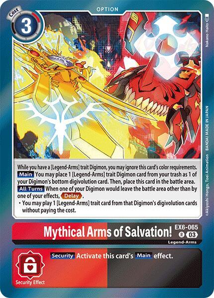Mythical Arms of Salvation EX6-065 R (Infernal Ascension)  - Foil