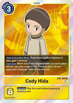 Cody Hida (BT8-089) Foil Rare - New Awakening