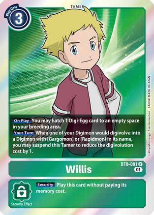 Willis (BT8-091) Foil Rare - New Awakening