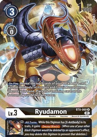 Ryudamon (Alternate Art) (BT8-060) Foil Rare - New Awakening