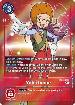 Yolei Inoue (Box Topper) (BT8-085) Foil Rare - New Awakening