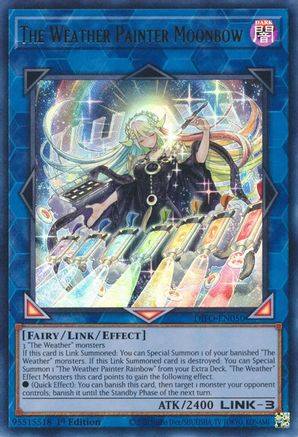 The Weather Painter Moonbow (DIFO-EN050) - Ultra Rare - 1st Edition - Dimension Force