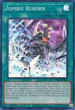 Zombie Reborn (DIFO-EN060) - Super Rare - Dimension Force