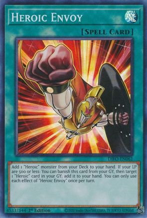 Heroic Envoy (DIFO-EN061) - Super Rare - 1st Edition - Dimension Force