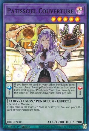 Patissciel Couverture (DIFO-EN083) - Super Rare - 1st Edition - Dimension Force