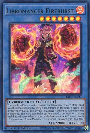 Libromancer Fireburst (DIFO-EN087) - Ultra Rare - 1st Edition - Dimension Force