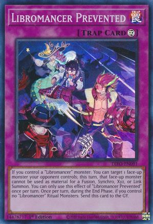 Libromancer Prevented (DIFO-EN091) - Super Rare - 1st Edition - Dimension Force