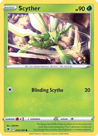 Scyther (004) 4/189  - Common - SWSH10: Astral Radiance