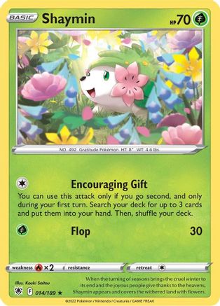 Shaymin 14/189  - Rare - SWSH10: Astral Radiance