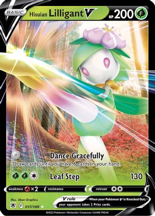 Hisuian Lilligant V 17/189 Holofoil - Ultra Rare - SWSH10: Astral Radiance