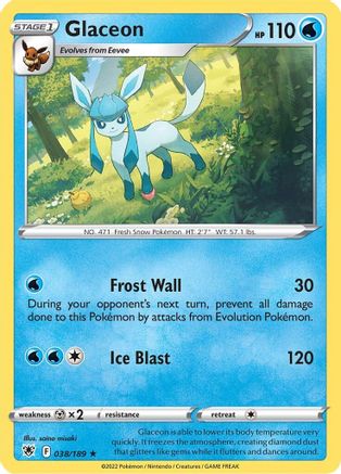 Glaceon 38/189  - Rare - SWSH10: Astral Radiance