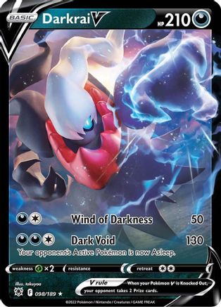 Darkrai V 98/189 Holofoil - Ultra Rare - SWSH10: Astral Radiance