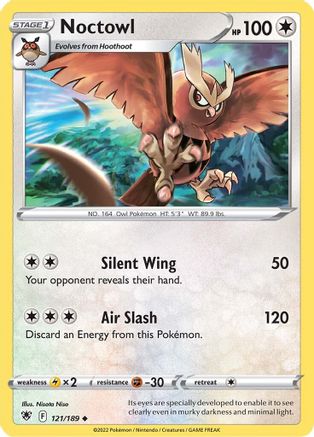 Noctowl 121/189  - Uncommon - SWSH10: Astral Radiance